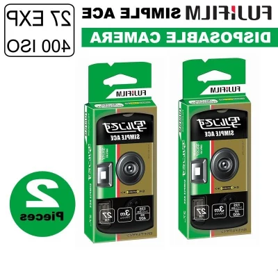 2 x FUJIFILM 35mm Disposable Single Use Film Camera Simple Ace - ISO 400 - 27 Exposure