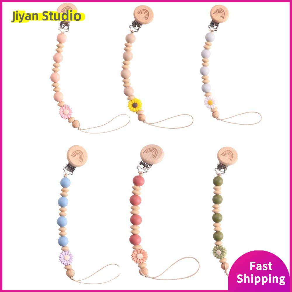 JIYAN2866 Chống rơi Kẹp núm vú giả cho bé Hoạt hình Bền Dây Xích làm dịu Mới Chất lượng cao Đồ chơi cho con bú mọc răng