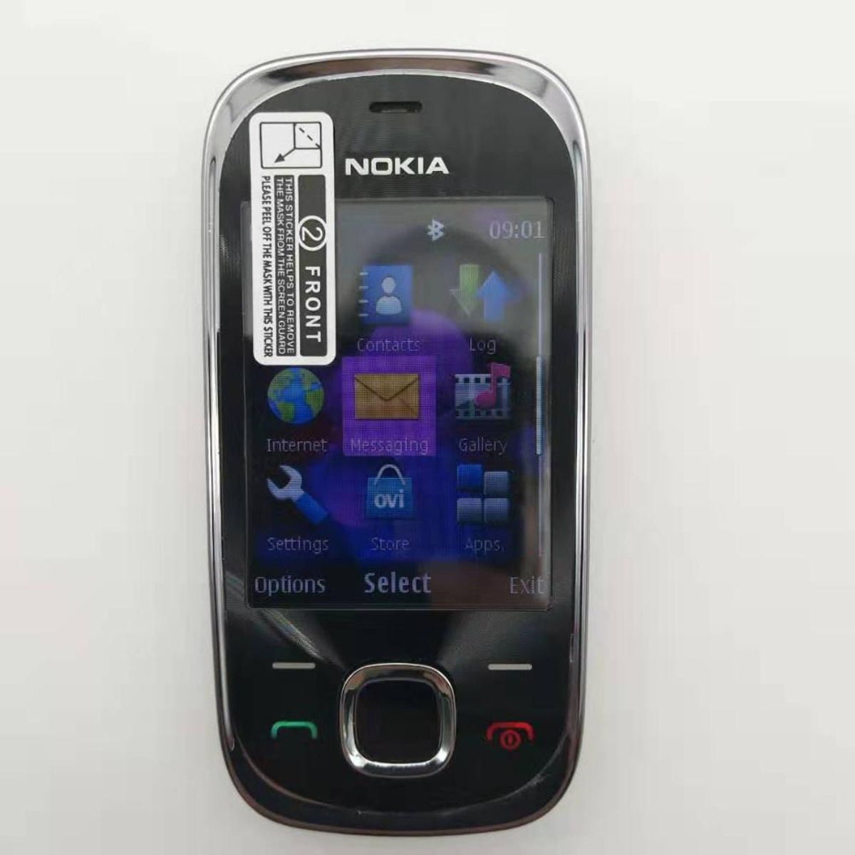 For Nokia 7020 Mobile Phone Original 2MP Camera MP4 Player English Keyboard Unlocked ราคา 980 บาท*ส่งฟรี