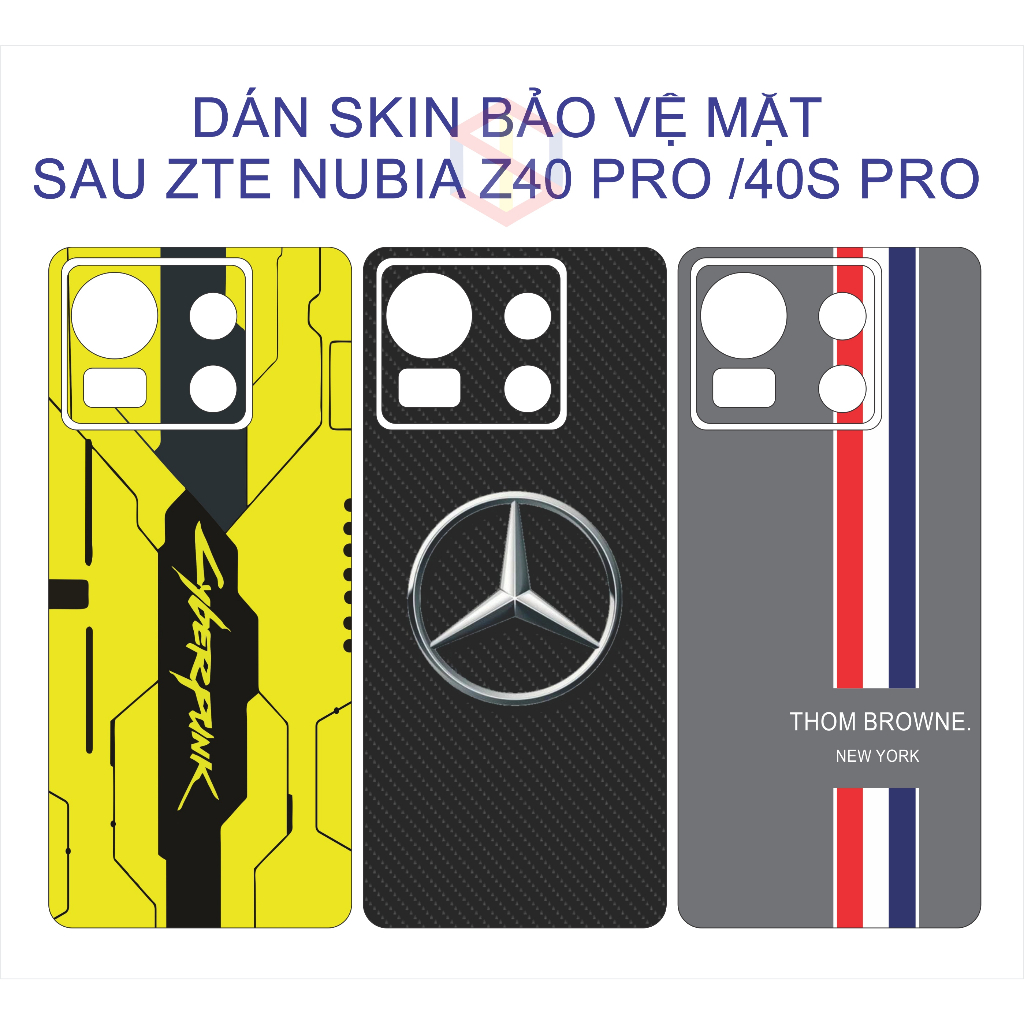 Miếng dán skin mặt sau Zte Nubia Z40 Pro/Z40S Pro/Z50 ultra