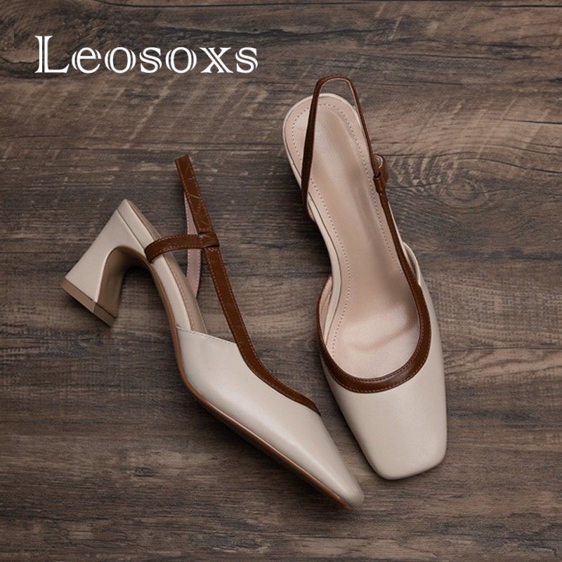 Leosoxs dép sandal nữ dép bánh mì nữ thời trang dép đế cao Chống Trượt 072412
