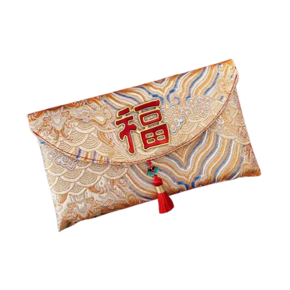 Damonj red packet envelope Traditional New Year Red Envelope Cloth Chinese Style Red Packet Red Lucky Bag Embroidery 2026 Lucky Money Bag Wedding