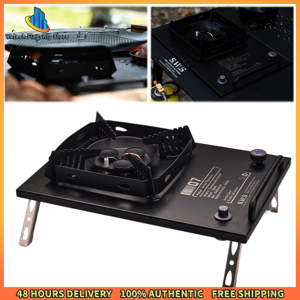Vktech เตาแก๊สพกพา IGT สำหรับตั้งแคมป์ น้ำหนักเบา ทนทาน ปรับเปลวไฟได้ง่าย เหมาะสำหรับการทำอาหารในธรรมชาติและการเดินป่า ราคา 2,349 บาท*ส่งฟรี
