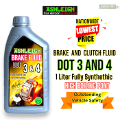 Ashleigh 1L Clutch Brake Fluid Dot 3/4 Synthetic M3