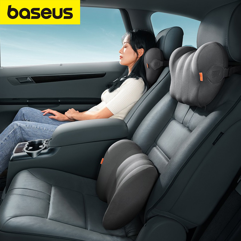 Baseus Car Lumbar Pillow Headrest Pillow 3D Memory Foam Seat For Office