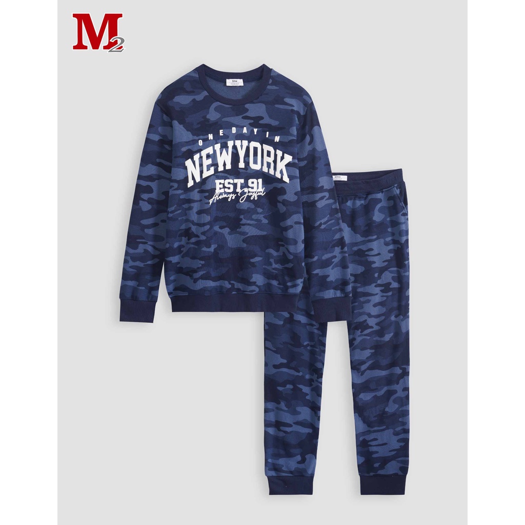 Bộ quần áo nỉ nam dài tay giằn di New york DFM K0030704 THỜI TRANG M2