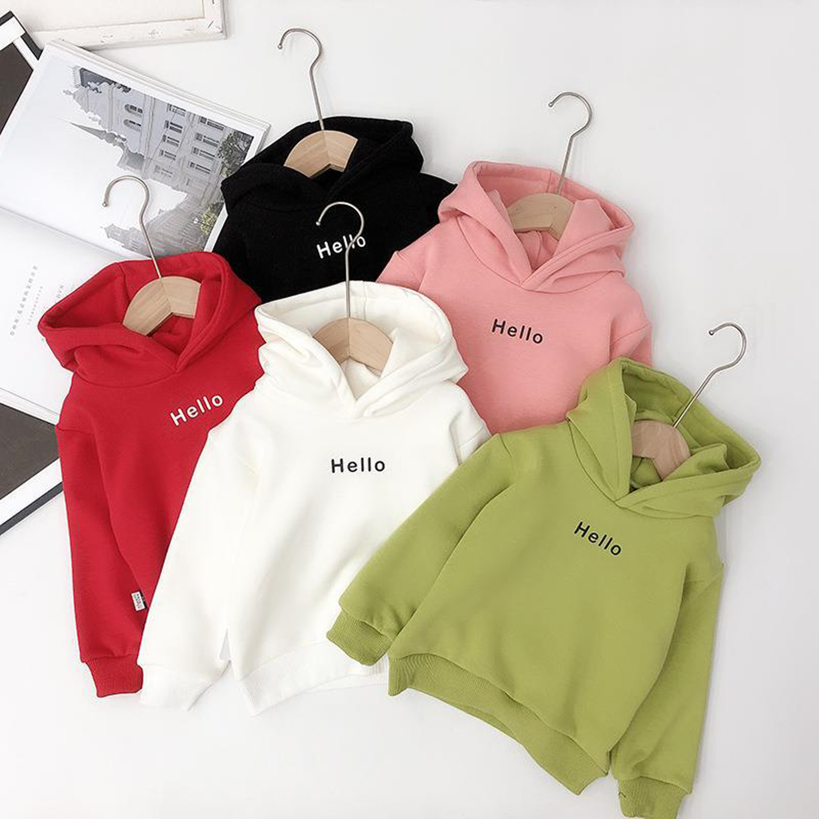 Toddler Infant Baby Kids Boys Girls Sweatshirt Hoodie Warm Winter Outdoors JEO