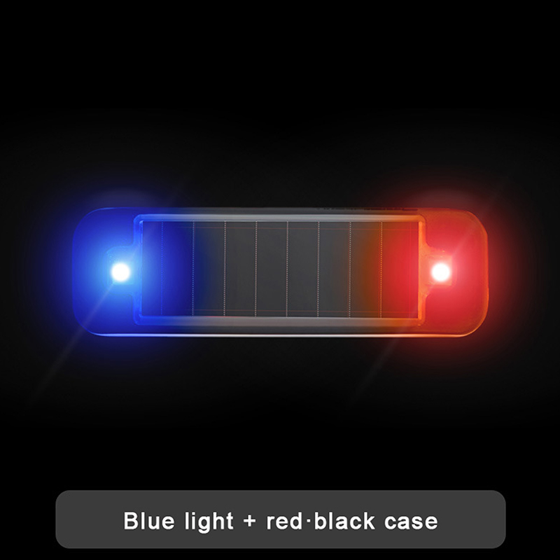 OLE Mini LED năng lượng mặt trời điện Xe Cảnh Báo ánh sáng ban đêm an ninh mô phỏng báo động không dây chống trộm thận trọng đèn nhấp nháy giả báo động đèn