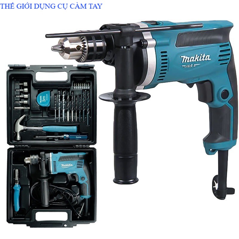 Máy khoan Makita - M8100KX2B (kèm 26 phụ kiện) sản xuất thái lan hãng chính hãng THẾ GIỚI DỤNG CỤ CẦM TAY GIÁ SĨ