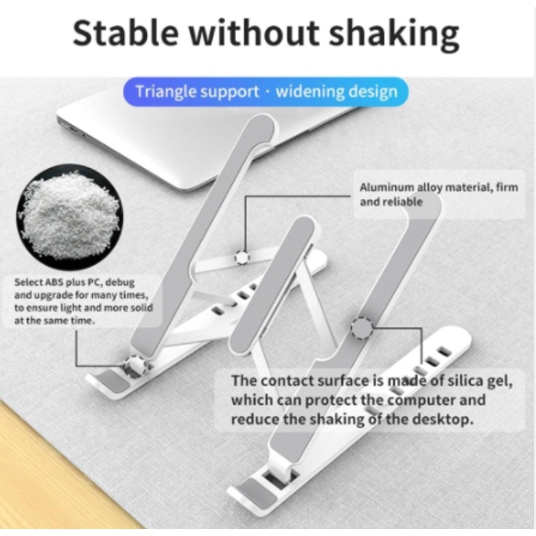laptop stand laptop accessories laptop stand holder Plastic Adjustable Laptop Stand Foldable Portable laptop Compute Stand