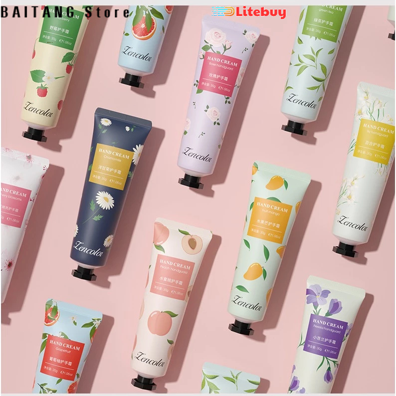 Kem dưỡng da tay Handcream Lencolor 30g PVN21038 mới nhất chính hãng miễn phí vận chuyển khuyến mãi chăm sóc da tay mềm mịn bảo vệ da tay khỏi khô nứt nẻ giúp da tay khỏe đẹp tự nhiên 30g thích hợp cho mọi loại da