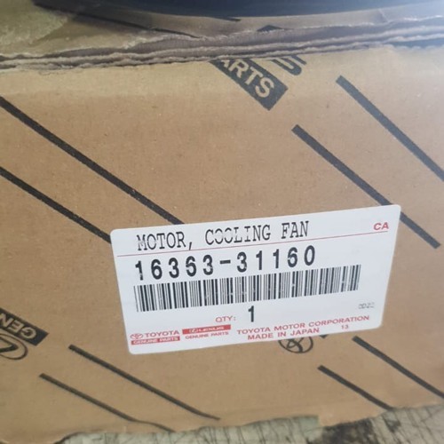 motor fan kipas radiator Lexus RX 270 Original Genuine 16363-31160 Harga 3,580,000 rupiah*Gratis Ongkir