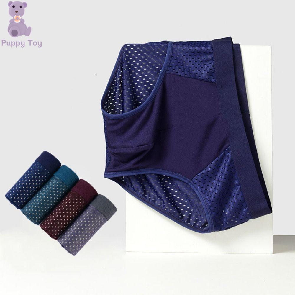 TESDFD 4PCS Quá khổ Quần lót lưới nam Quần lót Eo thấp Đồ lót tam giác bằng lụa lạnh Phong cách Nhật Bản Đồ lót nam Quần lót mỏng cho nam Bốn Mùa