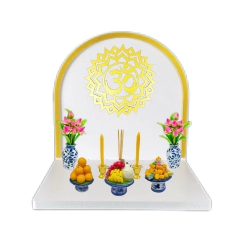 🔥泰国白色架子 小神台 小祭坛 佛牌台 佛像 神台 Prayer Altar mini Table 20 x 20 x 19CM