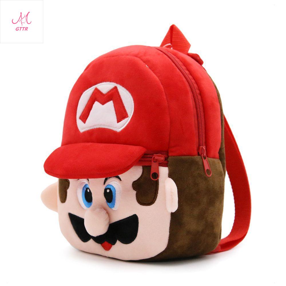 Super Mario Bros Luigi Cartoon Anime Figure Backpack School Bag Suit For  1-3 Years Old Kids Cute Plush Bag Birthday X-mas Gifts | Mario And Luigi  Backpack | ihrm.or.ke