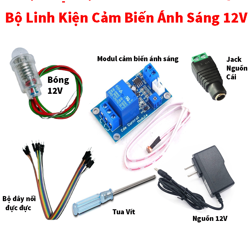 Bộ Linh Kiện Thực Hành Cảm Biến Ánh Sáng Môn Công Nghệ Lớp 8