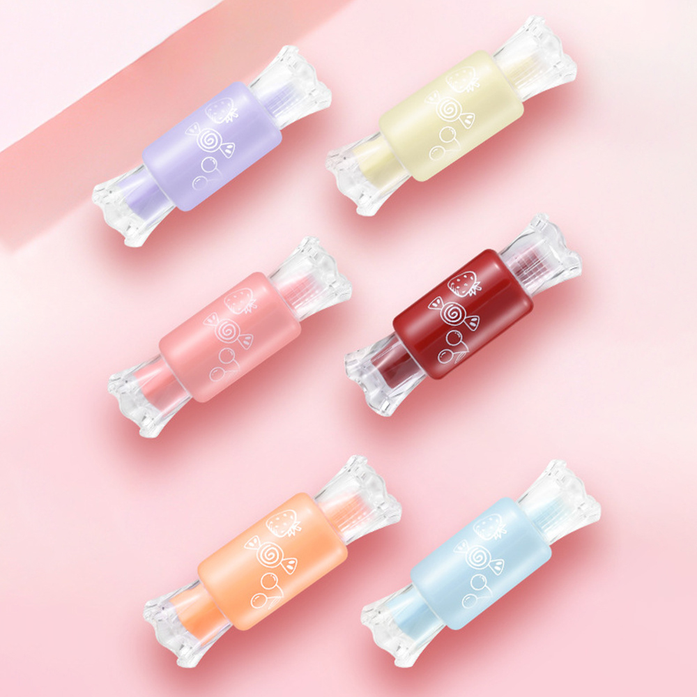 1PC Candy Glass Lip Gloss Sweet-scented Long-lasting Glass