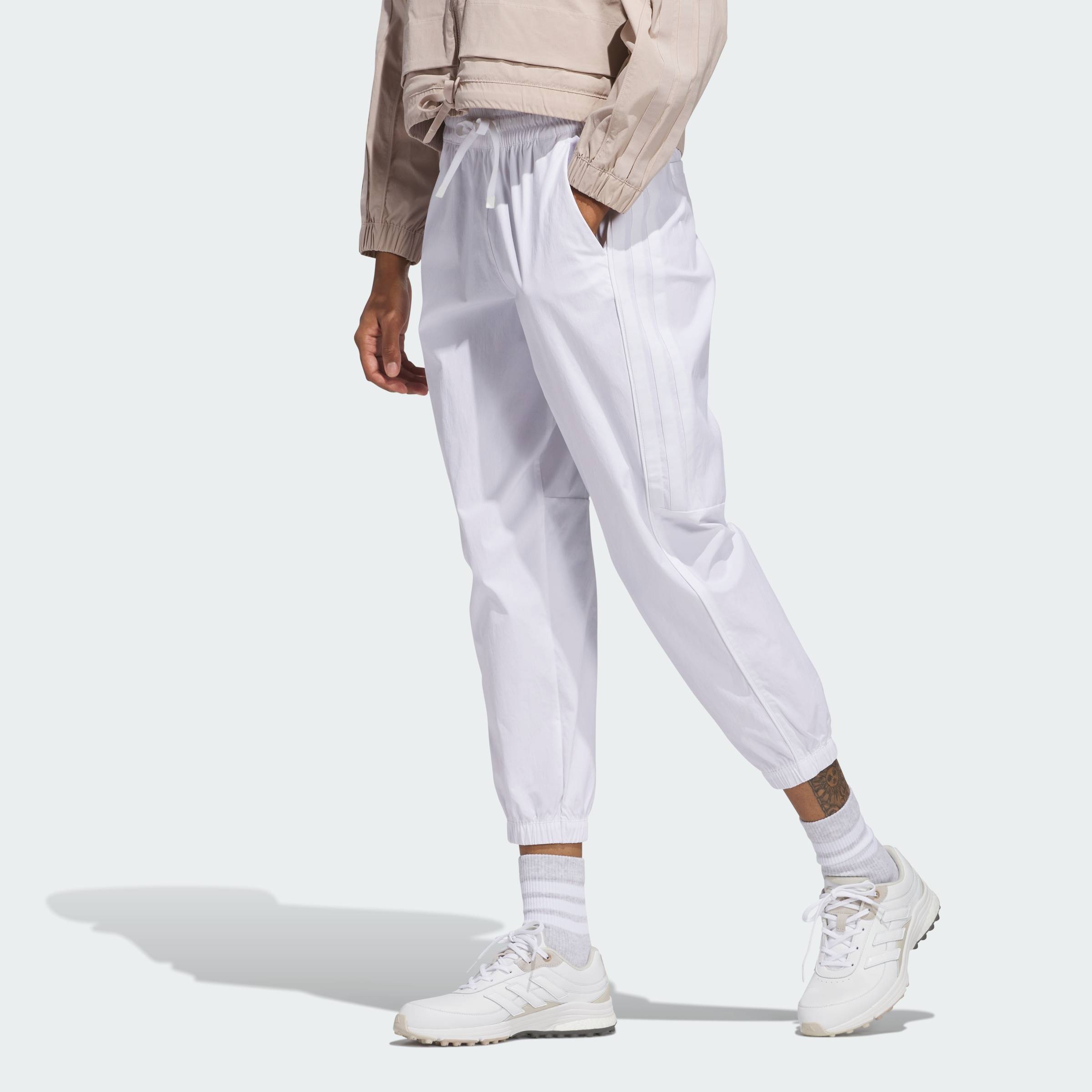 [0H-2H 15.7-VOUCHER 15%] adidas Đánh gôn Quần Track Pant Beyond The Course Nữ trắng JE7363