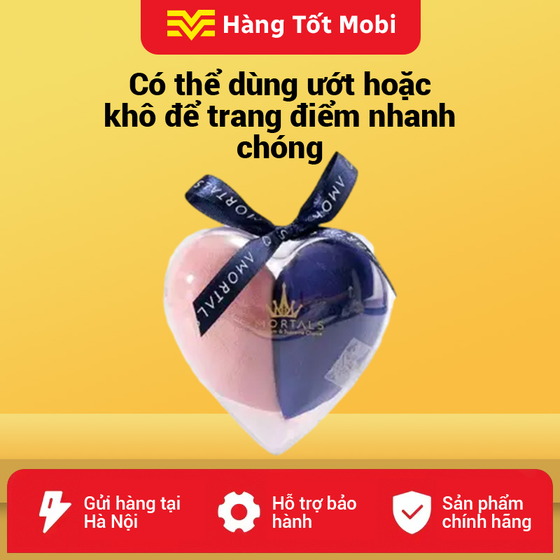 Mút trứng làm đẹp Amortals mềm không bột trang điểm miếng bọt biển trang điểm miếng bọt biển trang điểm dụng cụ trang điểm giao hàng nhanh tận nơi