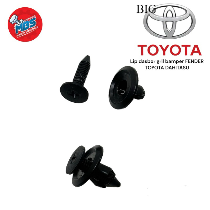 CLIPS KLIP KANCING PLASTIK COVER DASBOR FENDER SPAKBOR TOYOTA ORIGINAL COD Giá 5,000 Đồng*Miễn phí vận chuyển