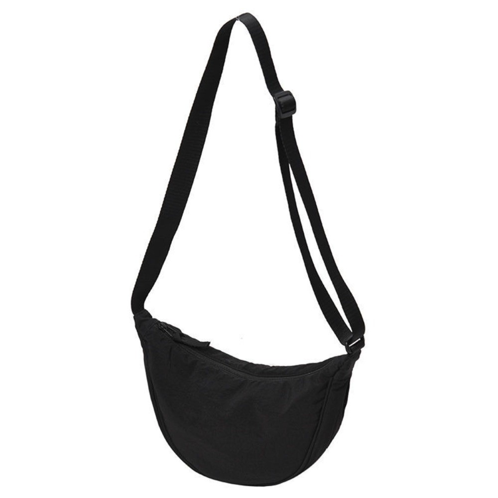 HERWK Dung lượng lớn Túi Hobos Nylon Thiết kế đơn giản Màu sắc đồng nhất Túi hình trăng khuyết Thời trang Phong cách cổ điển Túi đeo chéo Sử dụng khi đi du lịch - 2