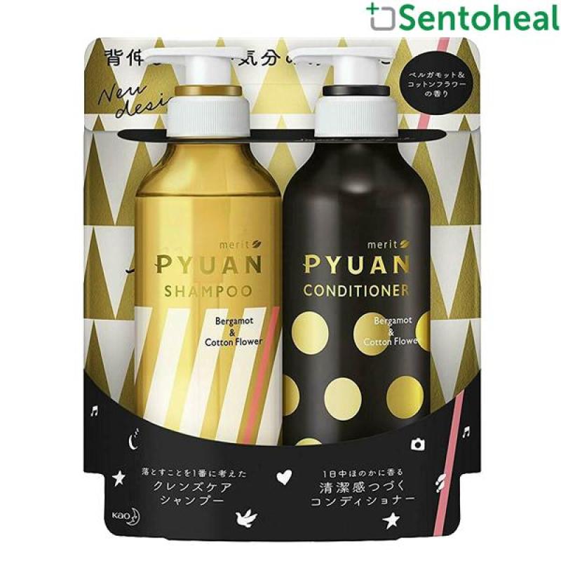 Buy Kao Merit Pyuan Smart & Stylish Shampoo 425ml + Conditioner 425ml Singapore