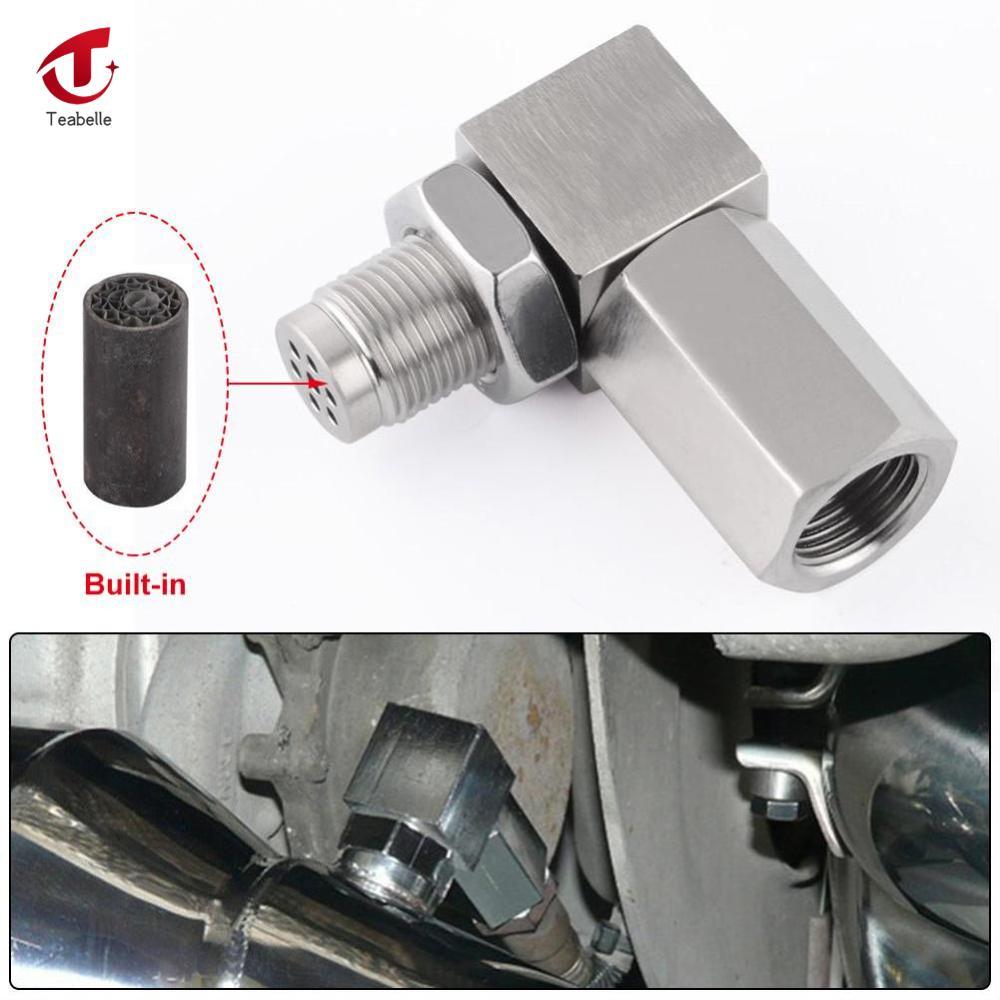 Teabelle Phổ 90 Độ Thiết Kế O2 cảm biến oxy Adapter Extender Bung Mở Rộng Xúc Tác Chuyển Đổi O2 cảm biến oxy Spacer Cho Off xe địa hình