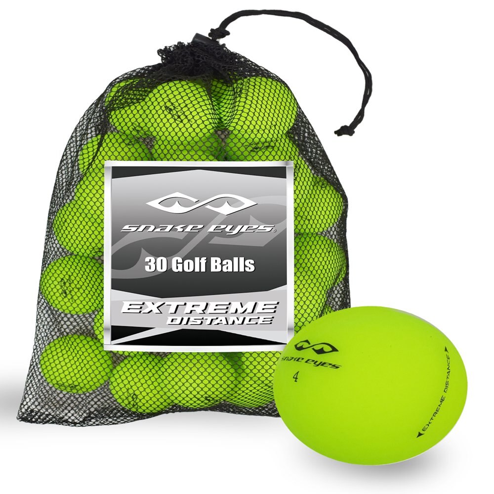 Extreme Distance Golf Balls 30-Ball Mesh Bag Green Soft Practice Balls