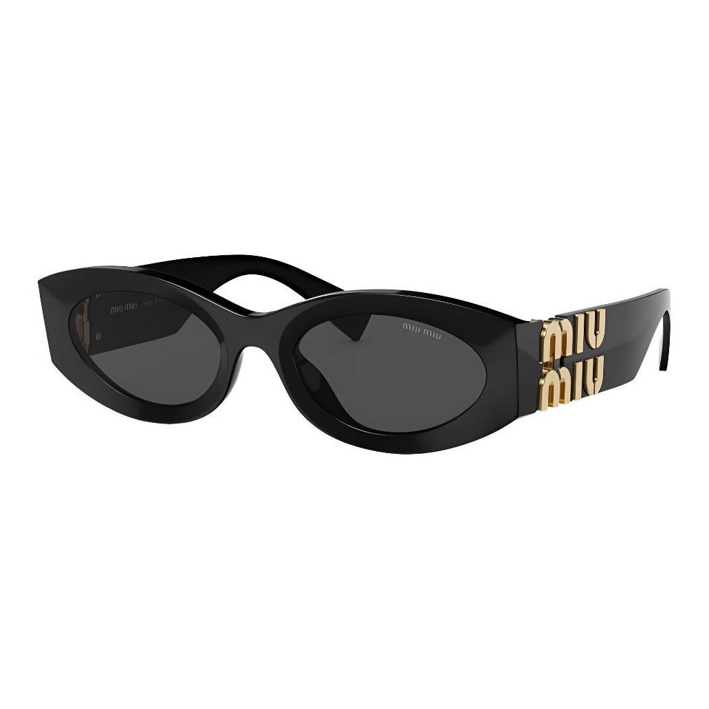 MIU MIU Oval Sunglasses Women's Black
