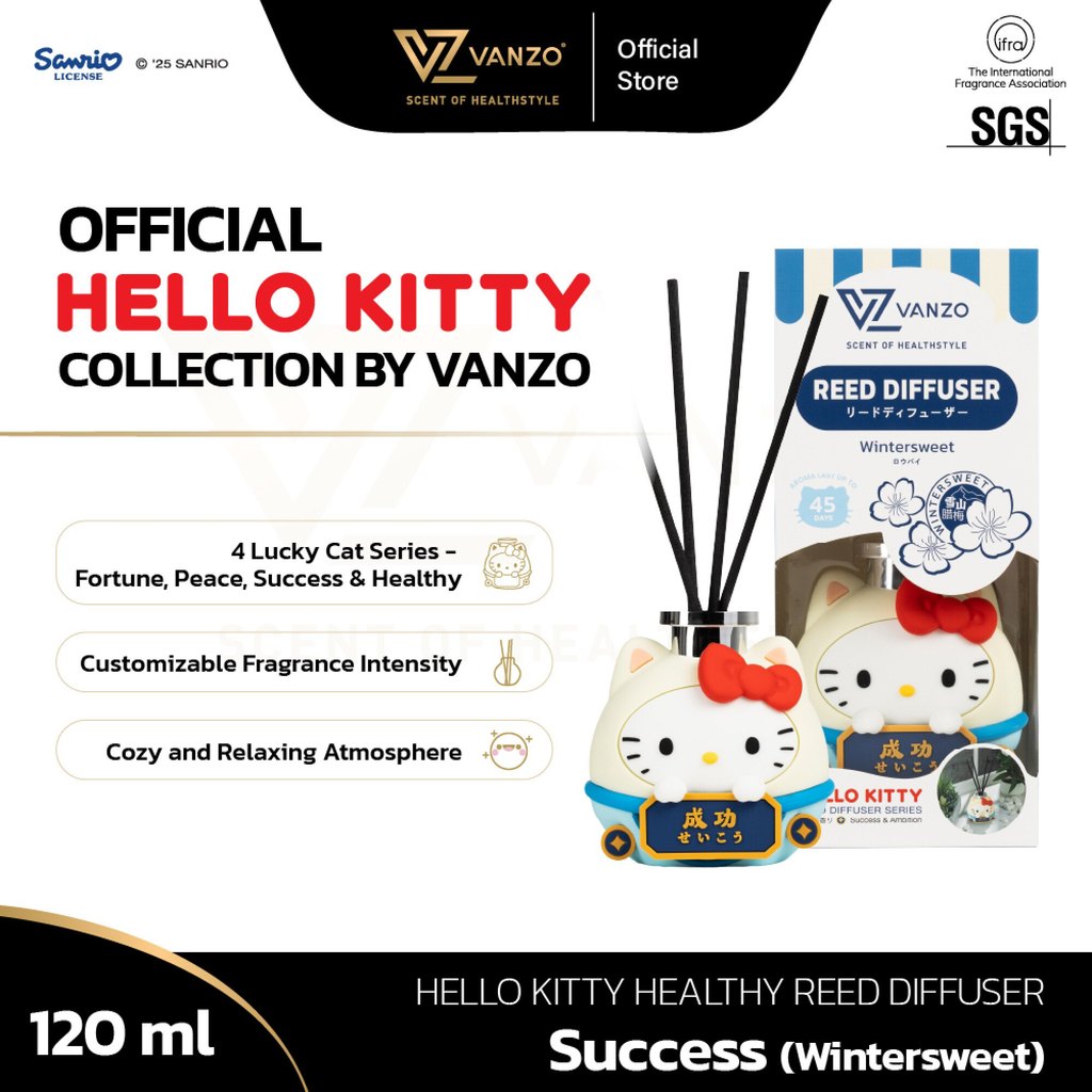 🔥VANZO Hello Kitty Healthy Reed Diffuser