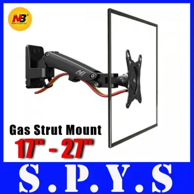 NB F120 Gas Strut Wall Mount. Made for monitors and TV from 17 inches to 27 Inches. Support up to 7kg. Supports VESA 75 x 75 and 100 x 100. 1 Year Warranty