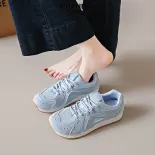 QiaoYiLuo Giày Thể Thao Nữ Mùa Xuân Đế Dày Thoáng Khí Nhẹ Nhàng Đế Mềm Chạy Bộ