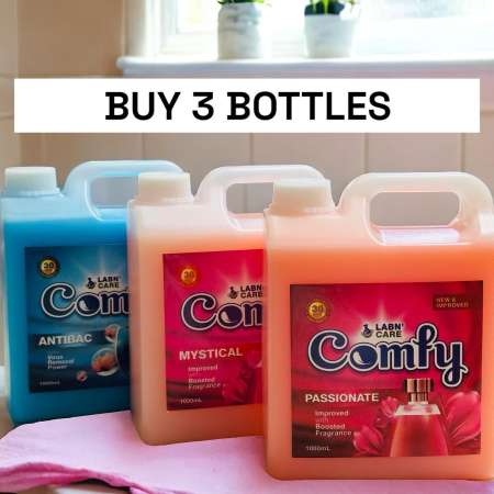 LX-BUY 3 Bottles Fabric Conditioner, Long Lasting Freshness, Hypo