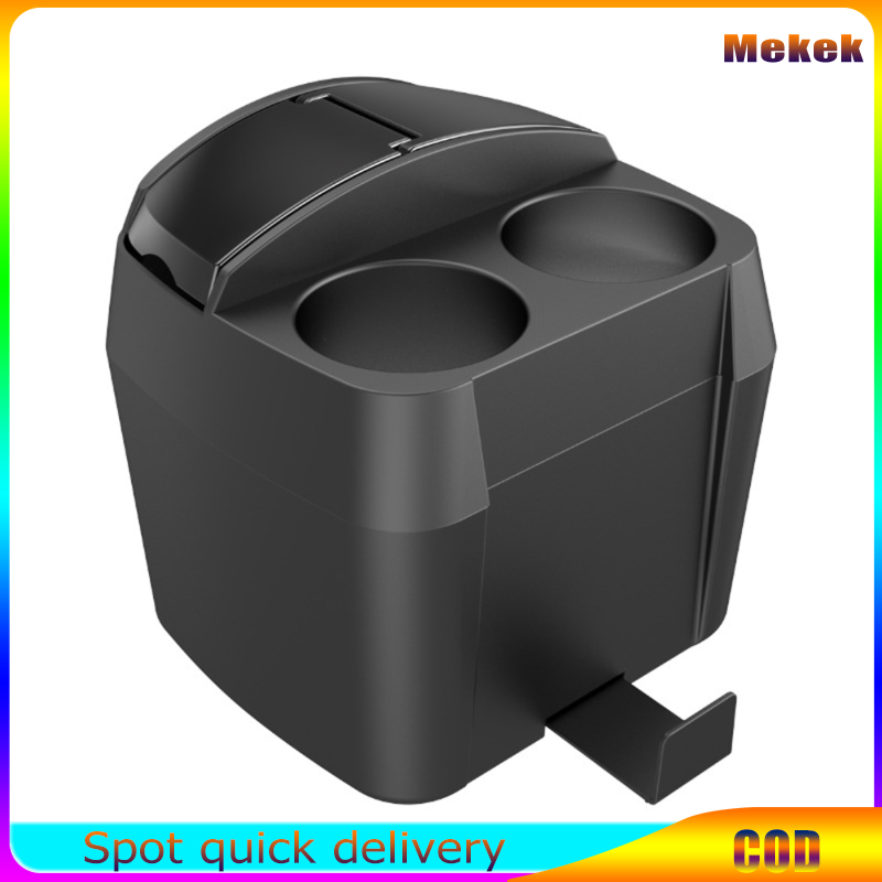 Mekek trung tâm xe hơi Organizer Hộp chứa đồ trên xe hơi Đa Năng Lưu Trữ Giao Diện Điều Khiển Thùng rác Với Đôi cốc uống Chủ