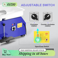 EECOO Electric Pottery Machine Stable 250W Detachable Compact Structure Powder Spraying Treatment Electric Pottery Wheel Machine for DIY
