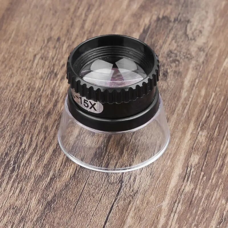 Bán chạy nhất 15x ống kính một mắt kính lúp Ống kính Kính lúp đồ trang sức công cụ sửa chữa u1jb