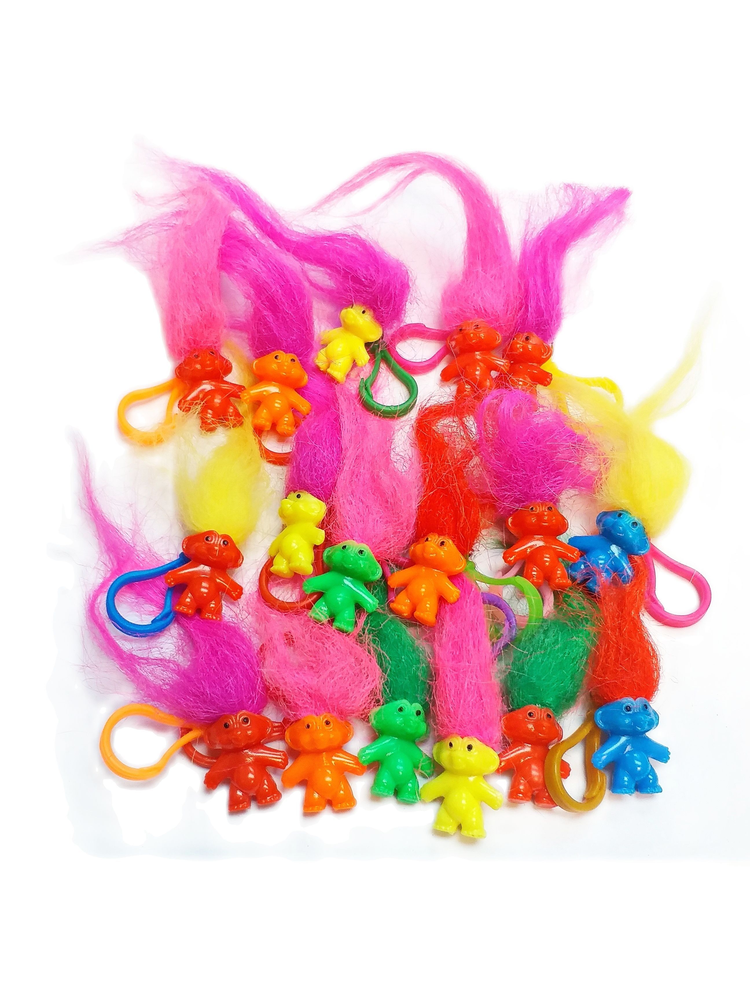 8 cái đầy màu sắc may mắn Troll 2.5cm kẹp nhựa vui vẻ cảm ơn TớI dự tiệc sinh nhật trò chơi bán hàng tự động Quà Tặng Pinata túi phụ loot gag mới lạ