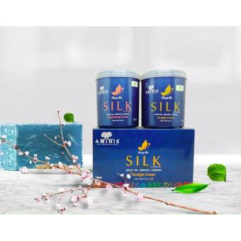 Thuốc duỗi tóc tại nhà, Thuốc ép side tóc nam tại salon AMINIS SILK Perm 2x1000ml AZ008