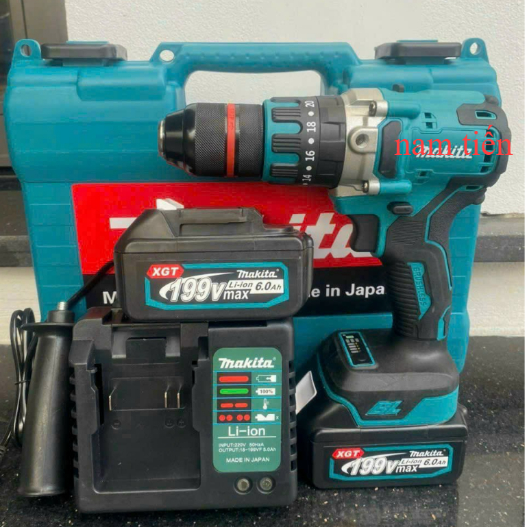 Máy Khoan pin đầu Kẹp 13mm -khoan pin Makita - không chổi than