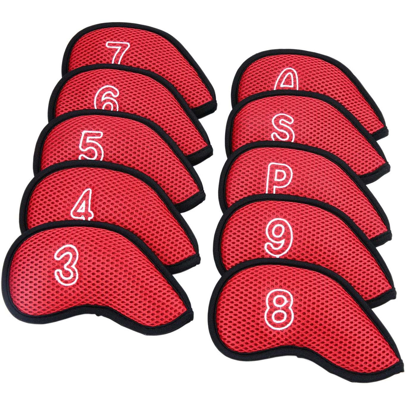 GGR ทนทานกอล์ฟพัตเตอร์ถุงใส่หัวไม้กอล์ฟ Protector กรณีการออกแบบหมายเลข3,4,5,6,7,8,9,P,S,ฝาครอบป้องกันถุงคลุมหัวไม้กอล์ฟกอล์ฟครอบคลุมเหล็กชุด Headcovers กอล์ฟกอล์ฟอุปกรณ์เสริม