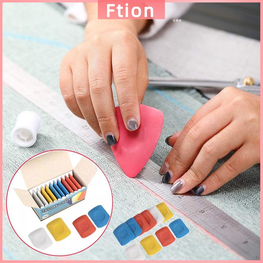 FTION 10Pcs Quần áo Tự làm Chắp vá THỢ MAY Phấn thợ may xóa được Phấn vải Đầy màu sắc