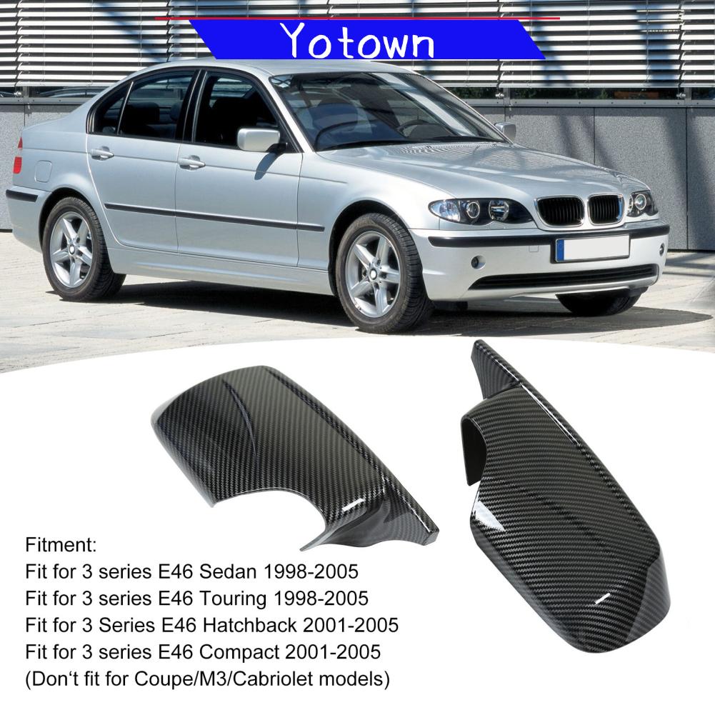 Yotown Vỏ gương cửa kiểu còi GOTOTOP ABS cho 3 Series E46 Sedan 1998 đến 2005 Bảo vệ khỏi trầy xước Thiết kế độc đáo Lắp đặt dễ dàng (Mẫu sợi carbon) Giá 713,000 Đồng*Miễn phí vận chuyển