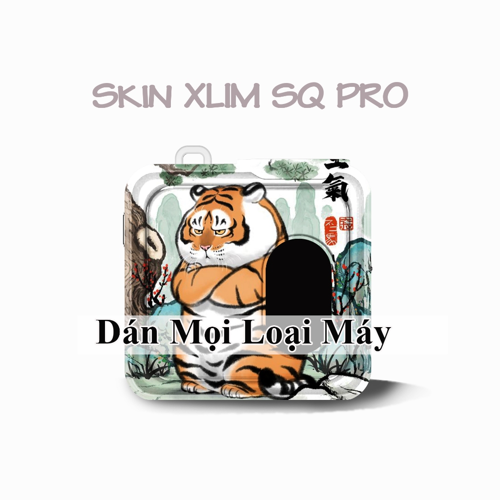 Miếng dán Skin Xlim SQ pro In Hình Hổ Dỗi cho Điện thoại, Xlim Sq pro se v1 v2 v3 riil x Oxva oneo N