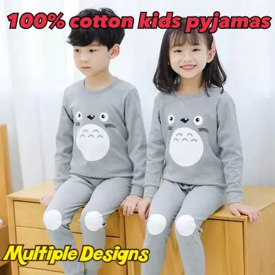 100% Cotton Kids Pyjamas Pajamas Boys Girls Pyjamas Pajamas Sleepwear