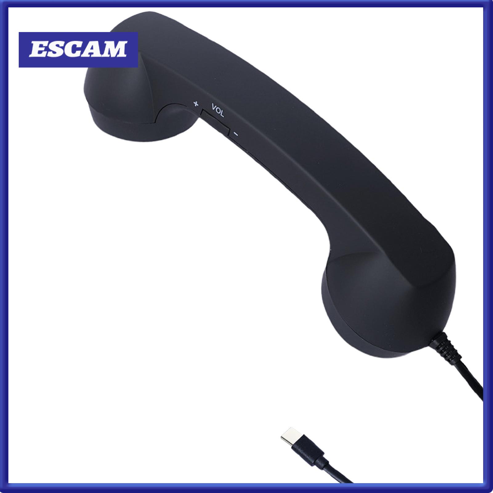 Norman Malthus Phone Handset Replacement Retro Phone Handset for Cellphones Universal Type-c 3.5mm Socket Speaker Microphone Old Telephone Receiver for Smartphone ราคา 186 บาท*ส่งฟรี