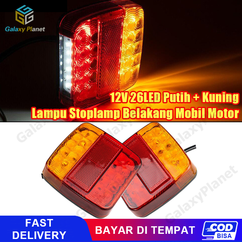 2PCS Lampu Stoplamp Pickup 12Volt 26LED Apv Grandmax Carry DLL Harga 56,250 rupiah*Gratis Ongkir