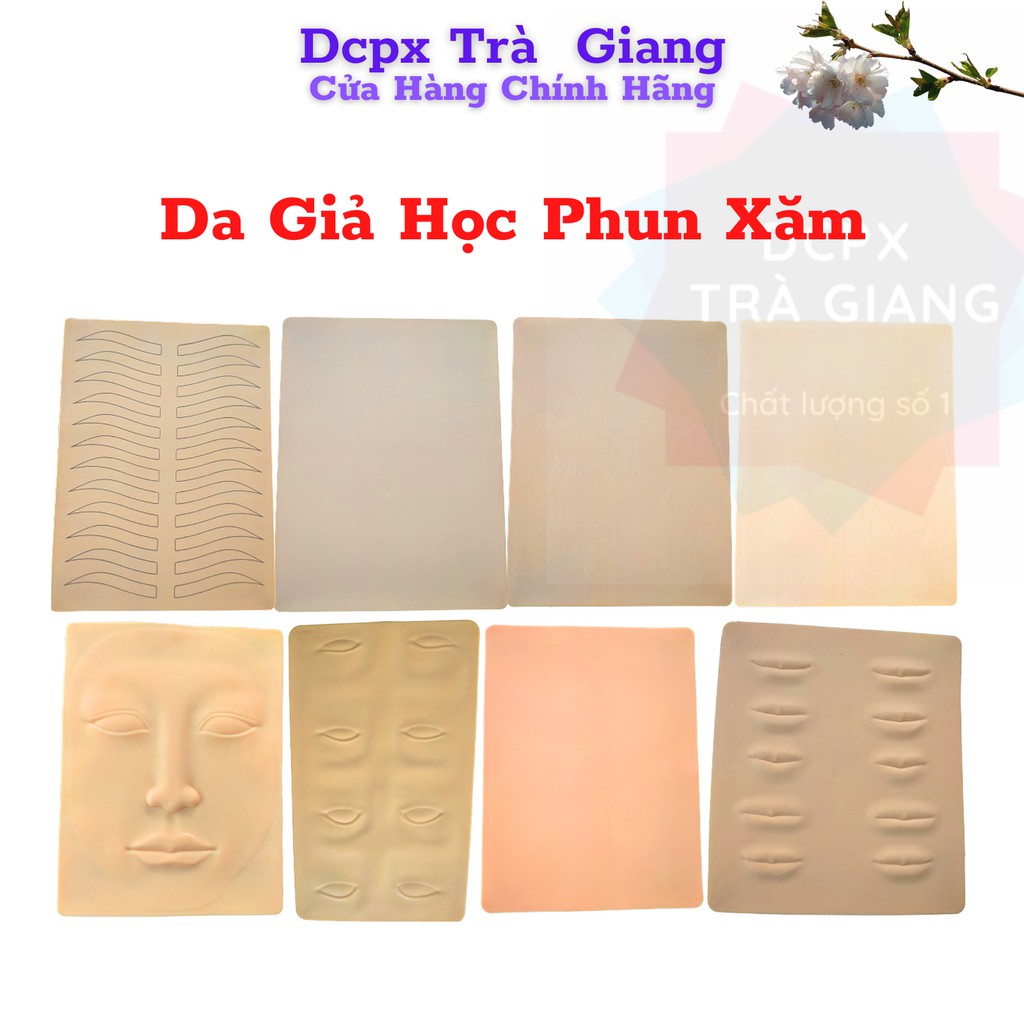 Da giả trơn da trắng hồng xám, da giả học phun xăm