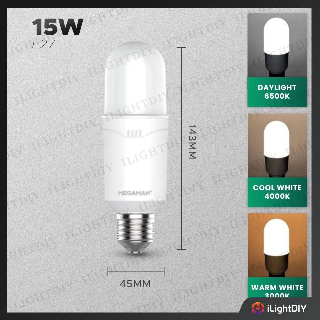 MEGAMAN 10W/15W E27/PLC(G24D-2PIN) LED STICK BULB