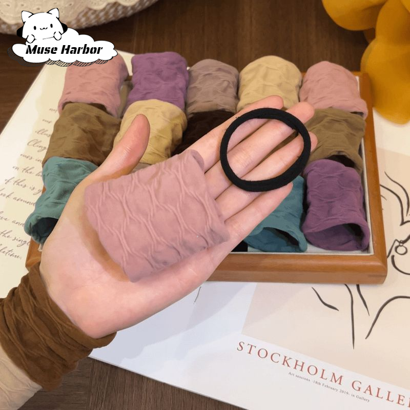Muse Harbor ยางรัดผมขอบกว้างไร้ตะเข็บสำหรับผู้หญิง ราคา 6 บาท*ส่งฟรี
