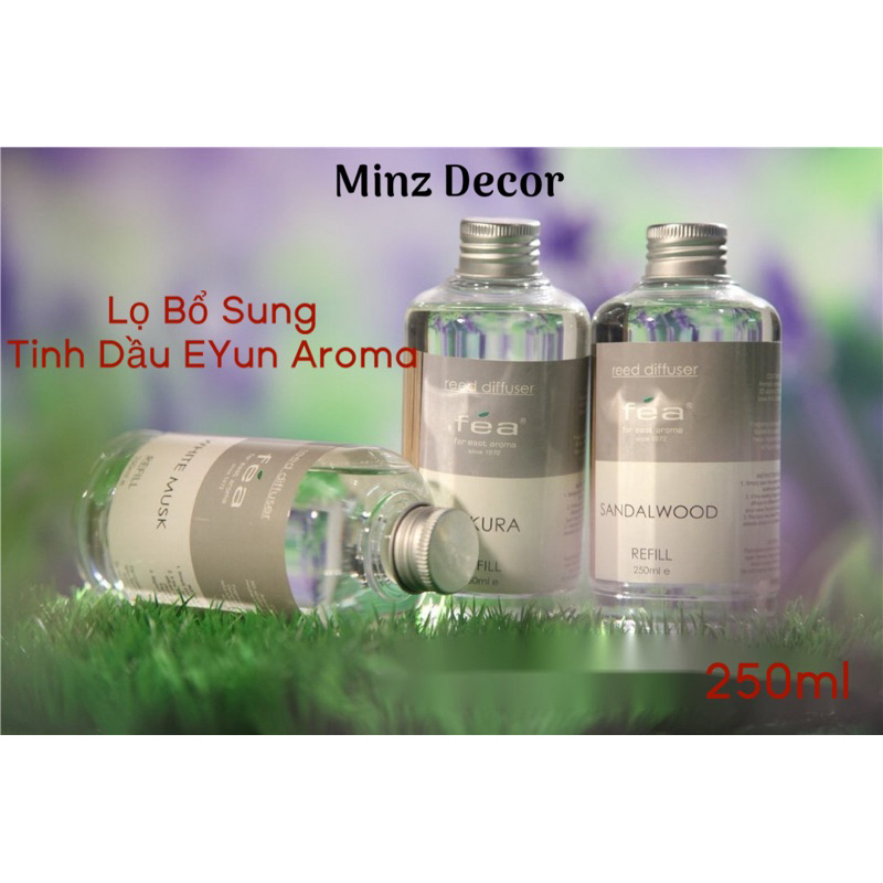 [Tinh Dầu Bổ Sung 250ml] Lọ Tinh Dầu Bổ Sung EYUN AROMA Thơm Phòng Khuếch Tán